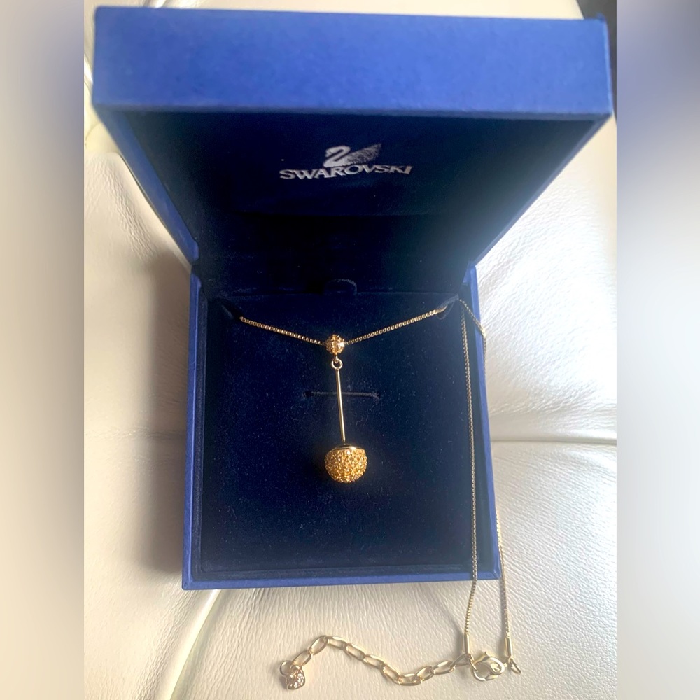 SWAROVSKI Gold w/Crystals Necklace